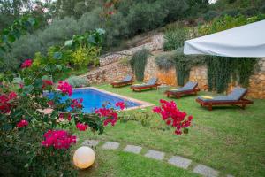 Zahrada ubytování Physis Villas Chania