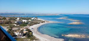 an aerial view of the beach and ocean at BEACH SUN SPIRIT, spa & gym in La Manga del Mar Menor