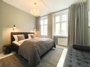 Postel nebo postele na pokoji v ubytování Beautiful One-Bedroom Apartment in CPH City