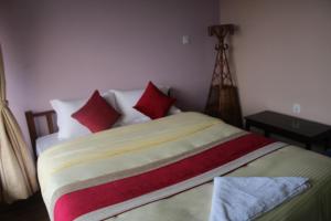 Postel nebo postele na pokoji v ubytování Hotel Garangja