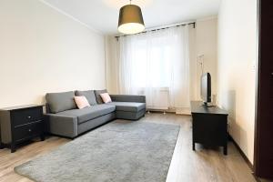 Zona de estar de City center apartment in middle of Bratislava