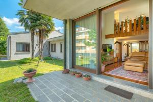 Zahrada ubytování B&B Villa Ghira Como