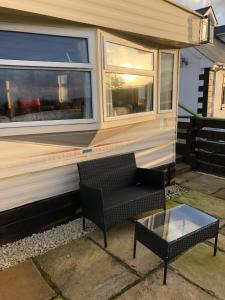 Balkón nebo terasa v ubytování Màire’s Mobile Home