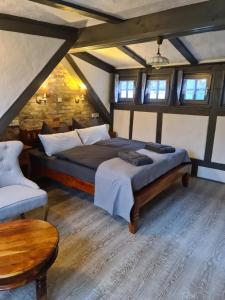 Posezení v ubytování Hotel b&b altes hinterhäusel