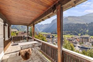 Üldine mäevaade või majutusasutusest Sunny Design Chalet in Engelberg with spectacular view on Mount Titlis pildistatud vaade