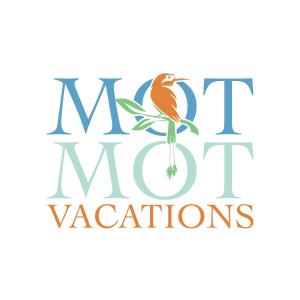 a logo for a mexican restaurant with a bird on a branch at Mot Mot Vacation in Sámara