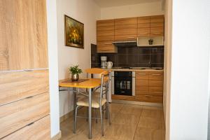 Kuchyňa alebo kuchynka v ubytovaní Apartmani Kremena small beach 200m