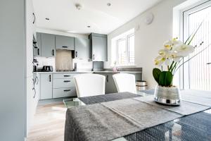 THE LAKE - A stunning 2 bedroom house, only 17mins to Central London!!! tesisinde mutfak veya mini mutfak