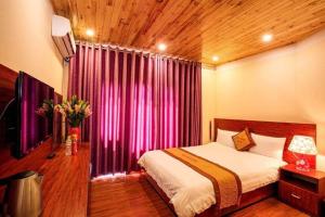 Postel nebo postele na pokoji v ubytování Spring hotel