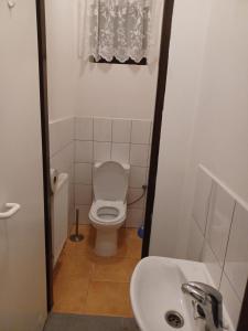 Koupelna v ubytování Pavilon v ráji