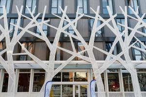 Budova, kde se aparthotel nachází