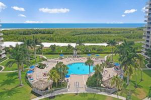 an aerial view of the pool at the resort at South Seas Tower 3-905 in Marco Island
