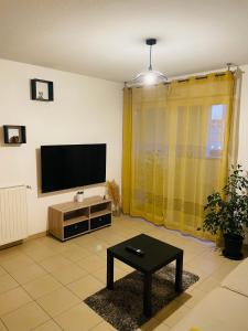 Телевизор и/или развлекательный центр в Les docks libres sud +14 фотографий