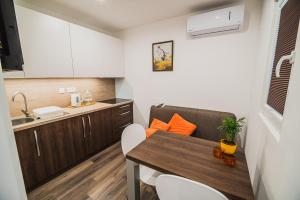 Kuchyň nebo kuchyňský kout v ubytování Studio Mobile Home Gotar