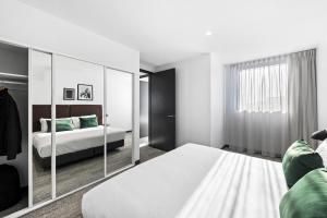 Quest Geelong Central客房内的一张或多张床位