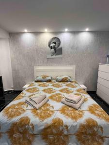 Ein Bett oder Betten in einem Zimmer der Unterkunft Studio bord de Mer - Proche Aéroport de Nice