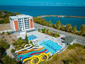 an aerial view of a resort with a swimming pool at Tilya Resort Hotel in Trabzon