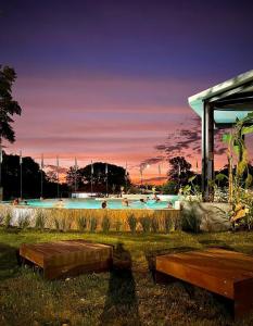 Piscina en o cerca de Cabañas Tacuabe