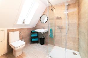 Ein Badezimmer in der Unterkunft Ferienhaus Meergefühl