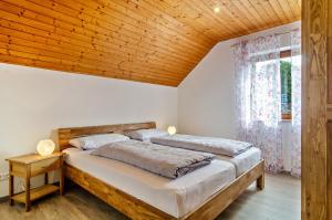 Giường trong phòng chung tại Jeglehof