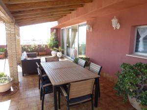 Balkón nebo terasa v ubytování Espectacular terraza y vistas en 1a línea de playa