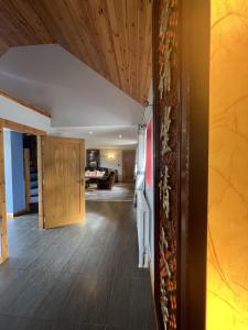 a hallway of a house with a living room at Avoca Lodge in Lisburn