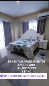 Postel nebo postele na pokoji v ubytování Vip y Rent car Henry apartamento amueblado