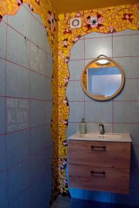 Kylpyhuone majoituspaikassa Penzion Medvedi Paseka