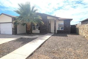 una palmera frente a una casa en Remodeled home in Horizon city, en Horizon City