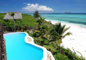 basen na plaży nad oceanem w obiekcie Zi Villa Main House w mieście Matemwe