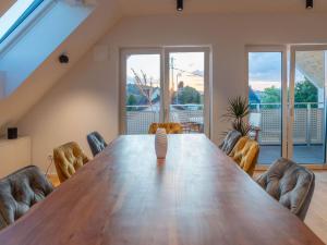 Χώρος καθιστικού στο Loft-Apartment Schloßsee