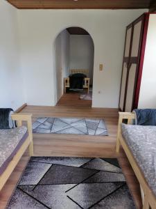 Ein Bett oder Betten in einem Zimmer der Unterkunft Naab-burg