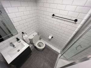 Koupelna v ubytování Temple Bar Apart
