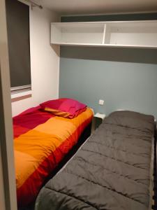 Postel nebo postele na pokoji v ubytování Lieu de paix