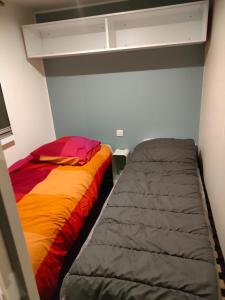 Postel nebo postele na pokoji v ubytování Lieu de paix