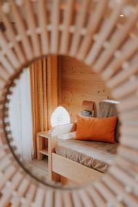 O zonă de relaxare la Chalet Les Hellebores