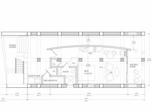a floor plan of a house at Modern Studio/Apt overlooking Pool/Ocean view in San Juan del Sur
