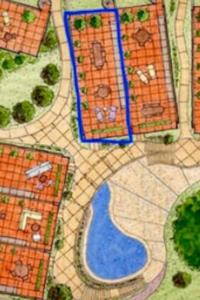 a map of a city with buildings and a road at Modern Studio/Apt overlooking Pool/Ocean view in San Juan del Sur