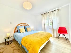 Postel nebo postele na pokoji v ubytování 2 Maisons - Le Tranquille - Jardin - Terrasse - BBQ