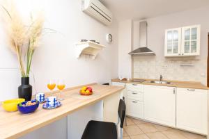 Kuchyň nebo kuchyňský kout v ubytování Apartments Ljiljana