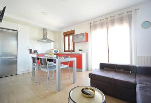 Ruang duduk di Apartamento Vila do Albariño