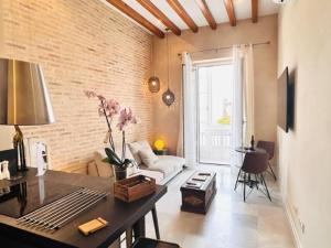 Posezení v ubytování innCádizPalacio Conde Casa-Brunet