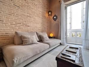 Posezení v ubytování innCádizPalacio Conde Casa-Brunet