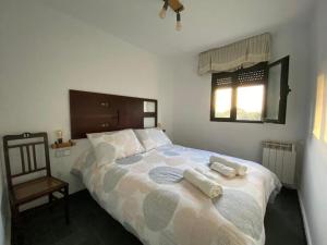 Posteľ alebo postele v izbe v ubytovaní VIVIENDA RURAL LOS OJALVOS + 5 fotografií