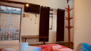 Postel nebo postele na pokoji v ubytování Mirador inka