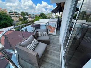 Balkón nebo terasa v ubytování Apartamento Con Jacuzzi