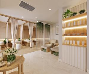 Istumisnurk majutusasutuses The Ann Hanoi Hotel & Spa