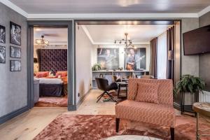 Posezení v ubytování Högbo Brukshotell & Spa
