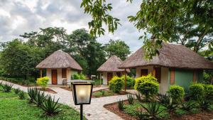 Zahrada ubytování Sambiya River Lodge