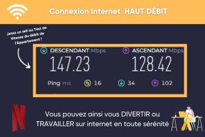 Captura de pantalla de una pantalla de confirmación del déficit de un centro de internet de televisión en La Maison des Hautures, en Arles